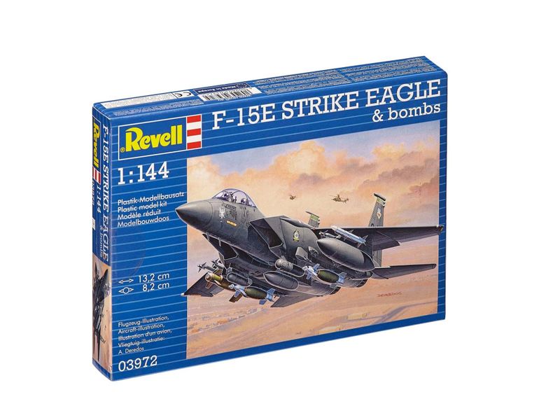 Revell 1/144 F-15E Strike Eagle Plane &amp; Bombs Plastic Model Kit