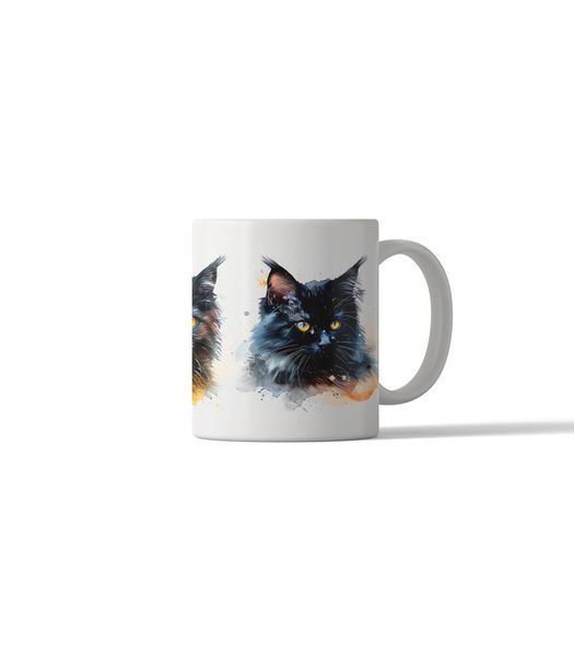 Cat Portrait 11oz DSG46 Printed Coffee Mug Gift