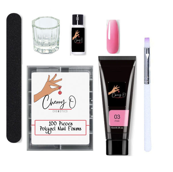 Cherry O Cosmetics Pink Polygel Kit