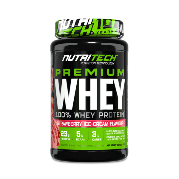 Nutritech Premium Whey 100% Whey Protein Strawberry Ice Cream - 2lb