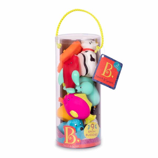 B. toys Squish and Splash Bath Buddies 9 Pieces