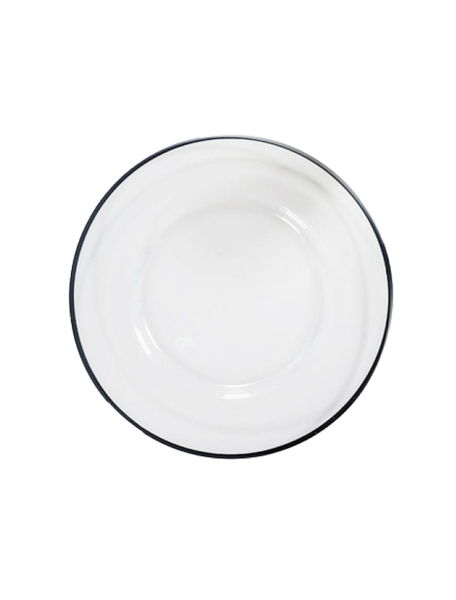 Glass Underplate with Black Rim (Pack of 12)