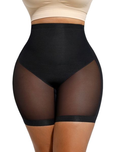Pear Shapewear Sculpting Sheer Low Back Shapewear Shorts