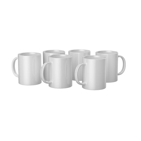 Cricut 440ml Ceramic Mug Blank BULK 6pc White