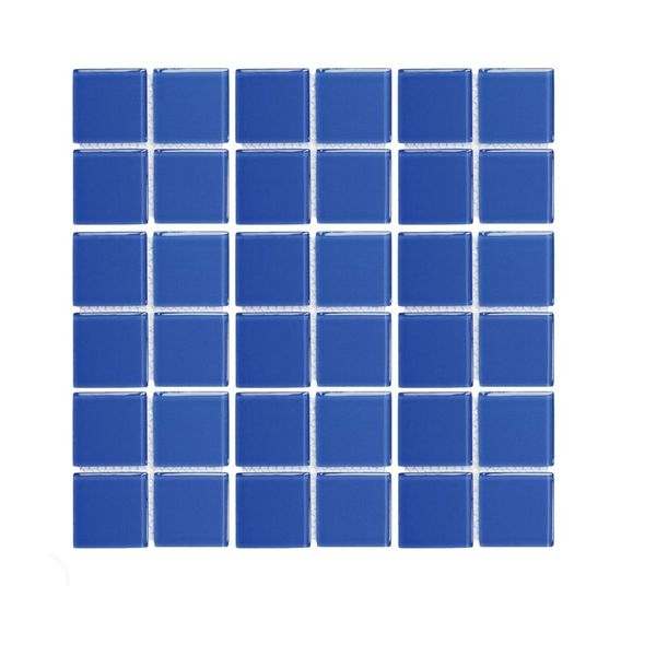 Decor Tiles - Royal Blue Glass 48x48mm