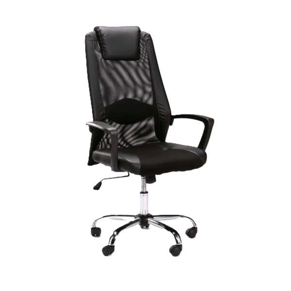 Hiback Office Chair W-156 Chrome Base