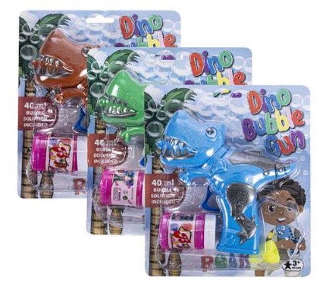 3 Bubble Dinosaur Friction Guns