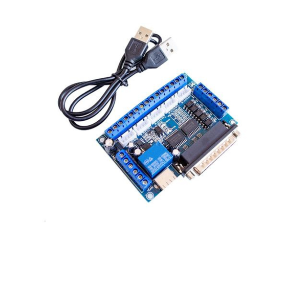 HKD 5 Axis MACH3 CNC Breakout Board Interface for Stepper Drivers