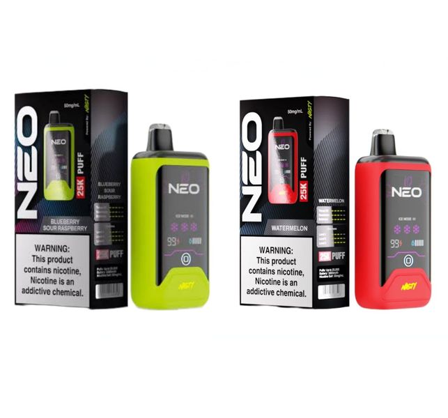 Neo by Nasty 25000 Puffs - Bluebery Sour Raspberry &amp; Watermelon (Pack of 2)