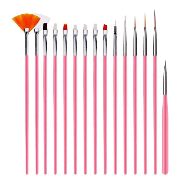 Sugar Craft Brush Collection - Pink - 15 Pack