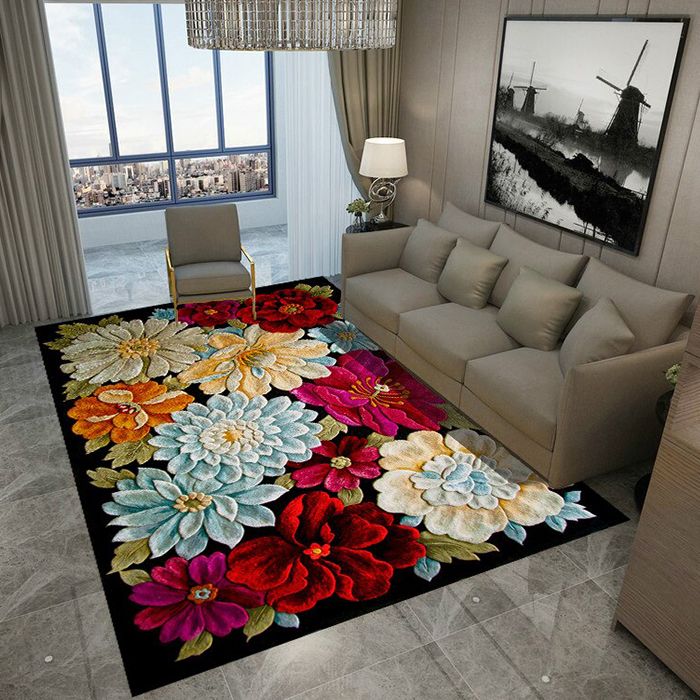 200cm by 150cm Modern 3D Geometric Design Rug Carpet | Living Room Rug ...