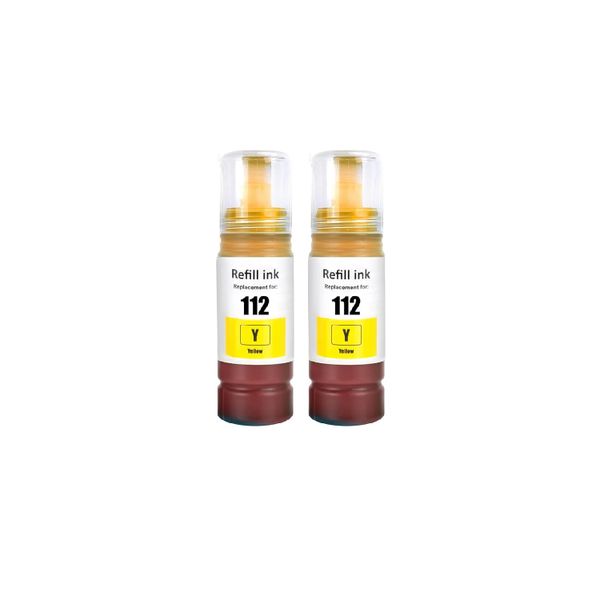 Compatible Ink x 2 Yellow is compatible with Epson 112
