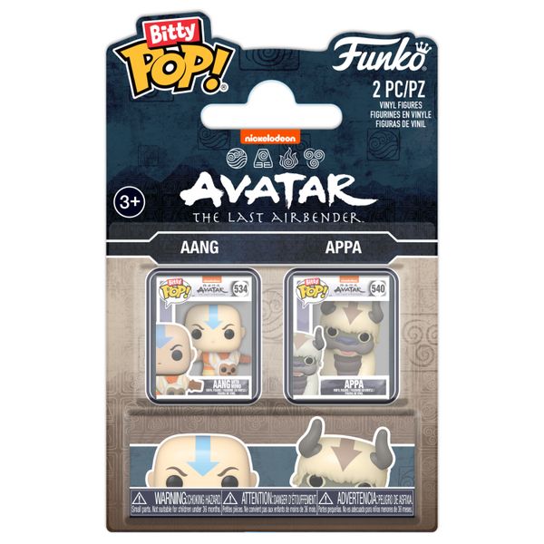 Funko Bitty Pop! Nickelodeon: Avatar The Last Airbender - Aang &amp; Appa 2Pack