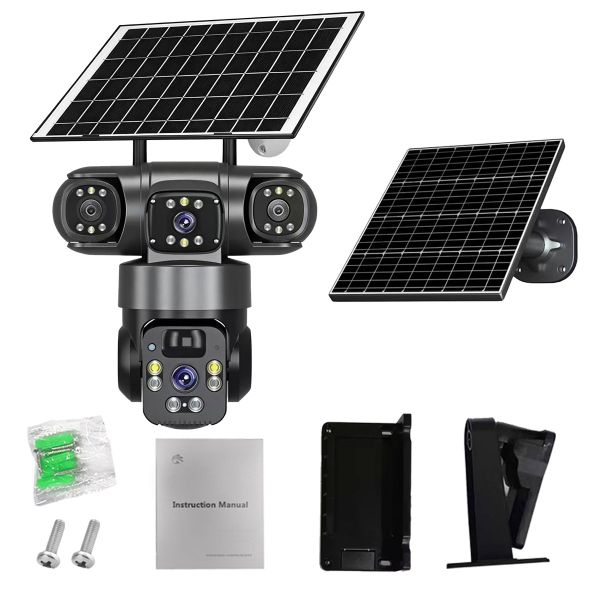 4G Solar Security Camera with Recording, AI Human Detection HUAOI