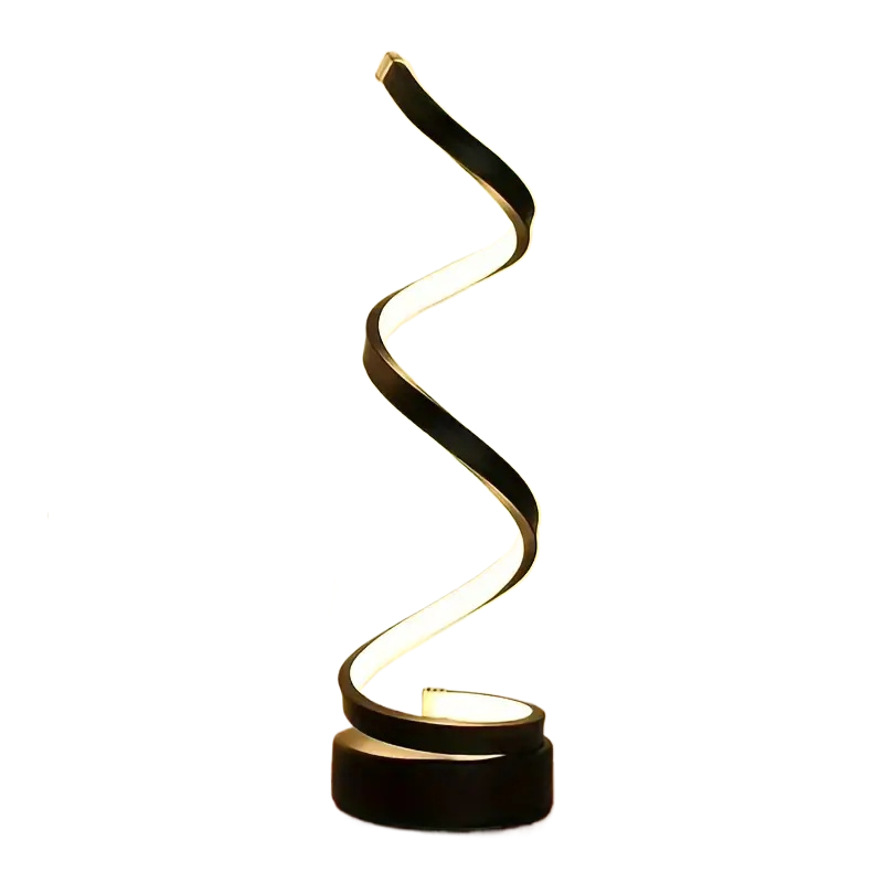 Home office spiral decorative table lamp