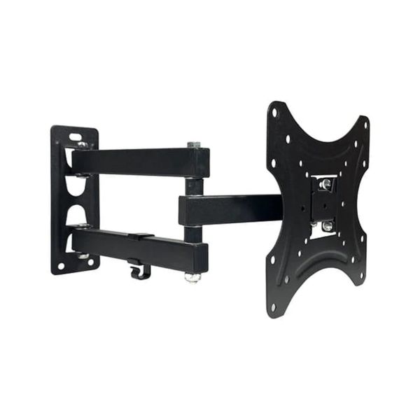 Full Motion Single Arm Bracket TV Wall Swivel 180 Degree For 32-55 Inch