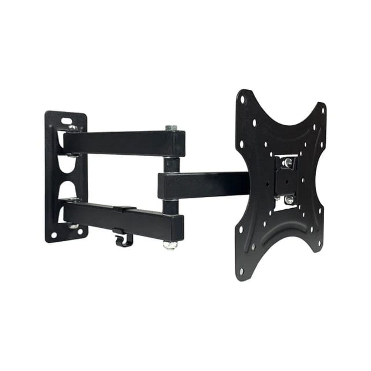 Full motion single arm bracket tv wall swivel 180 degree for 32 55 inch