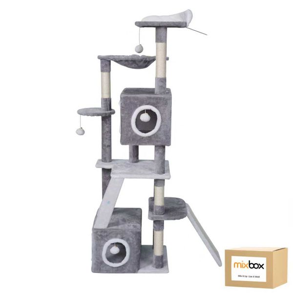Mix Box Pet Cat Climbing Frame Tree Tower House Scratch Toy-165cm