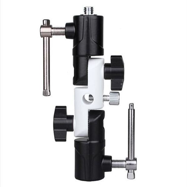 Three-section independently adjustable U-shaped flash bracket