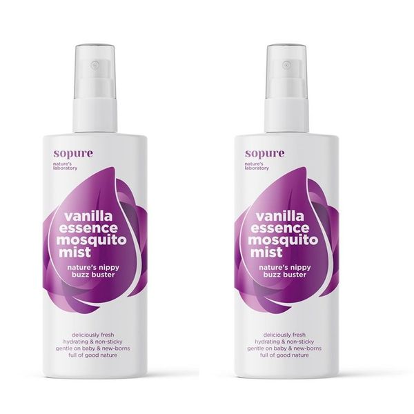 SoPure Natural Eco-Friendly Vanilla Essence Mosquito Mist 100ml (2 PACK)
