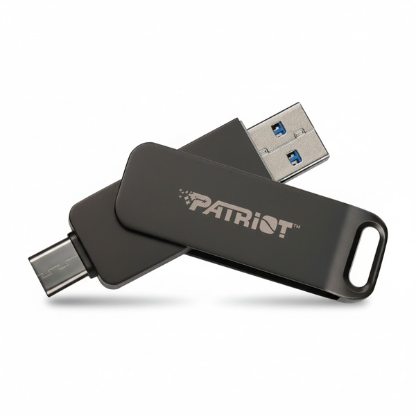Patriot 256GB USB 3.2 Gen 1 Flash Drive with Type-A and Type-C Connectors