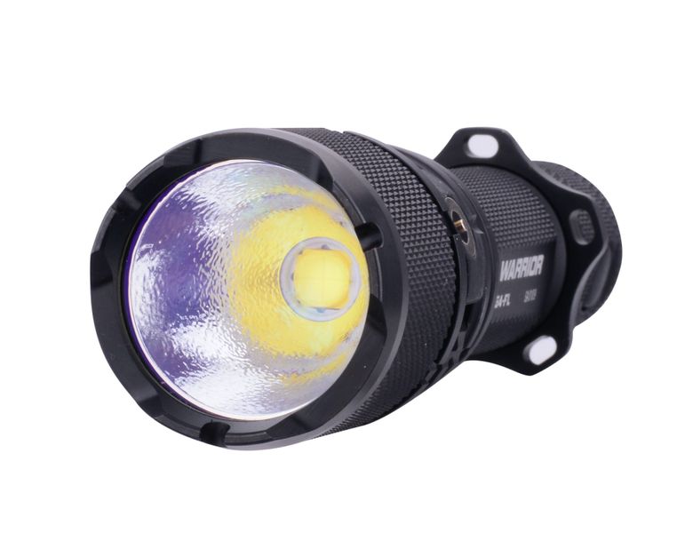 Powertac Warrior G4FL Flashlight, 4200 Lumen, 214m Throw, Rechargeable