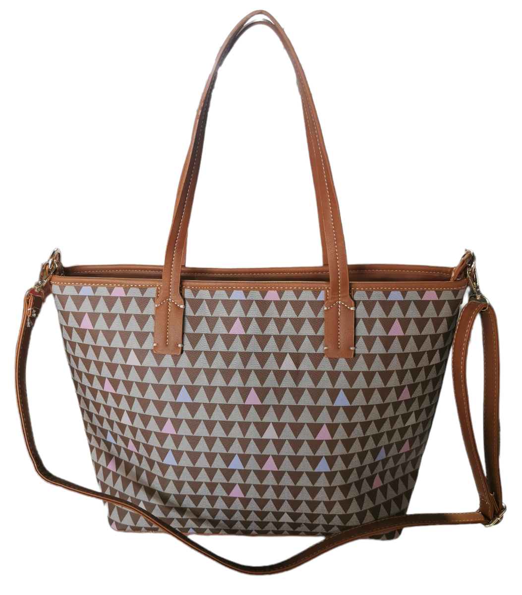 Bella Triangle Patterned Hand Carry Bag With Sling | Shop Today. Get it ...
