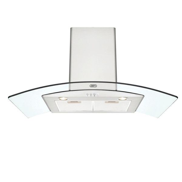 Defy Premium Curved Glass Island Cookerhood- DCH323 900 Series