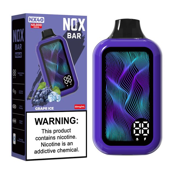 NX 40k Puffs Disposable Grape Ice 50mg