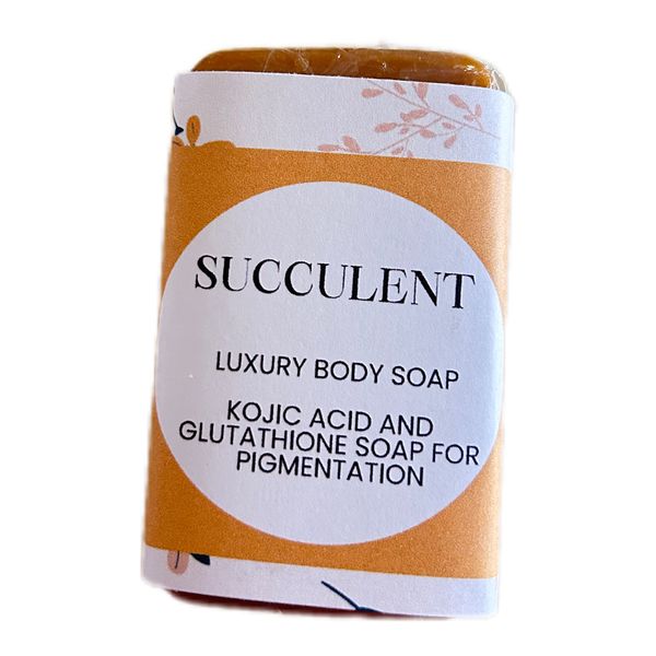 Succulent Kojic acid and glutathione soap