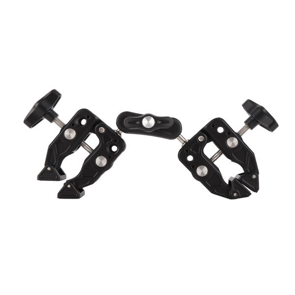 Dual Camera Clamp 1/4"&amp;3/8" Crab Clip