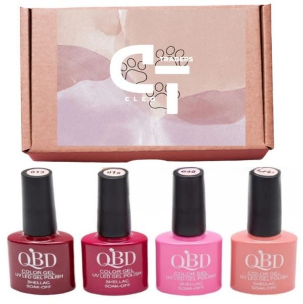 Cleo 4pcs Red Shades Gel Nail Polish