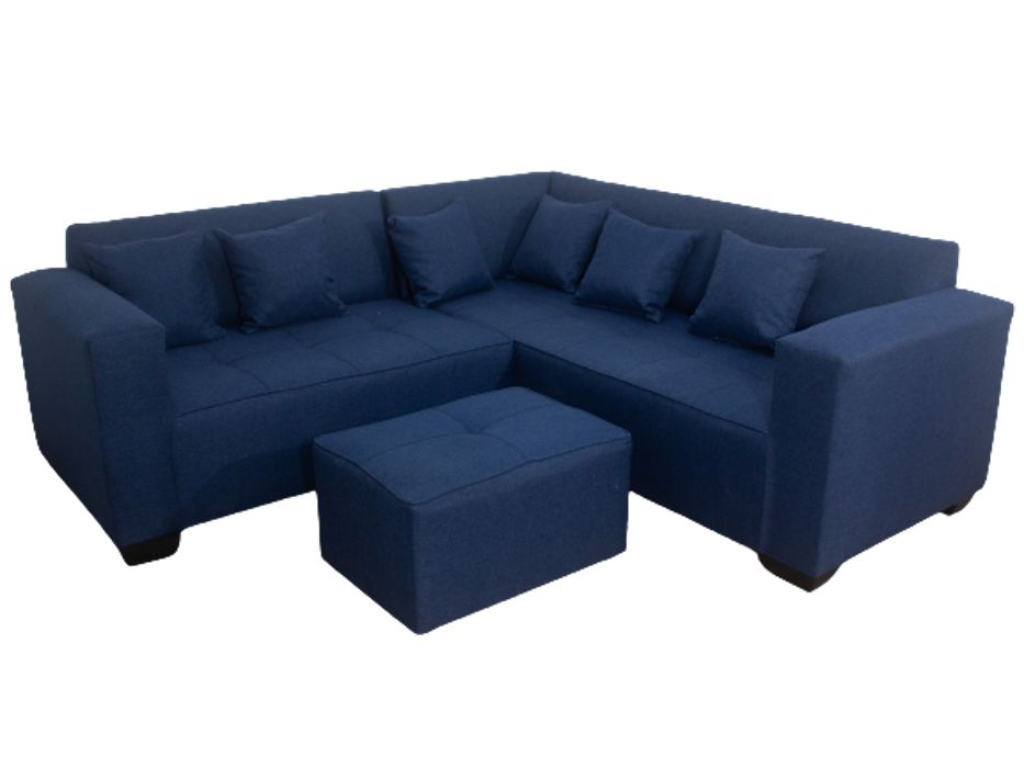 Shanny Corner Sofa Denim Blue Shop Today. Get it Tomorrow!