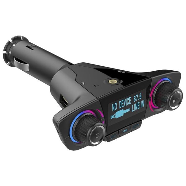 Bluetooth Hands-free and FM Transmitter BT06 with 1.3inch Screen