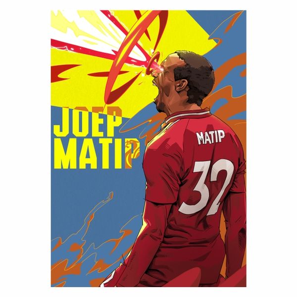 Joel Matip The cyclops Abstract - A1 poster
