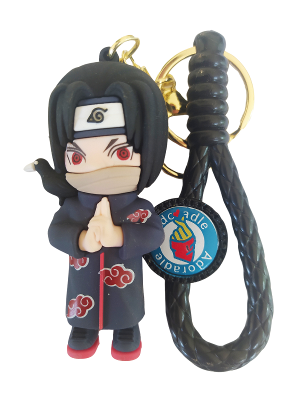 Naruto - Itachi Uchiha -Schoolbag Tag and Keyholder - Black - Figurine