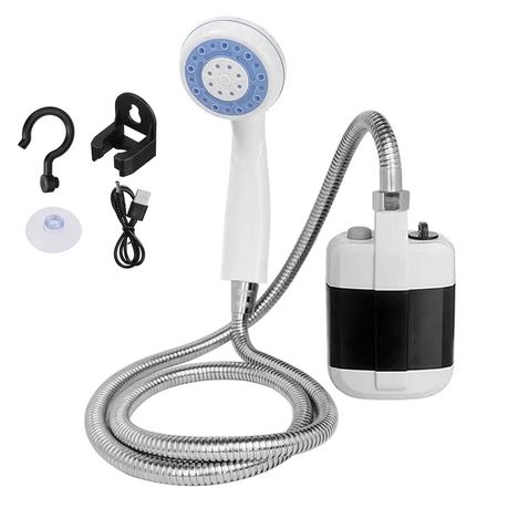 Portable popular Camping Shower Outdoor Camp Shower Pump Hiking Traveling USB