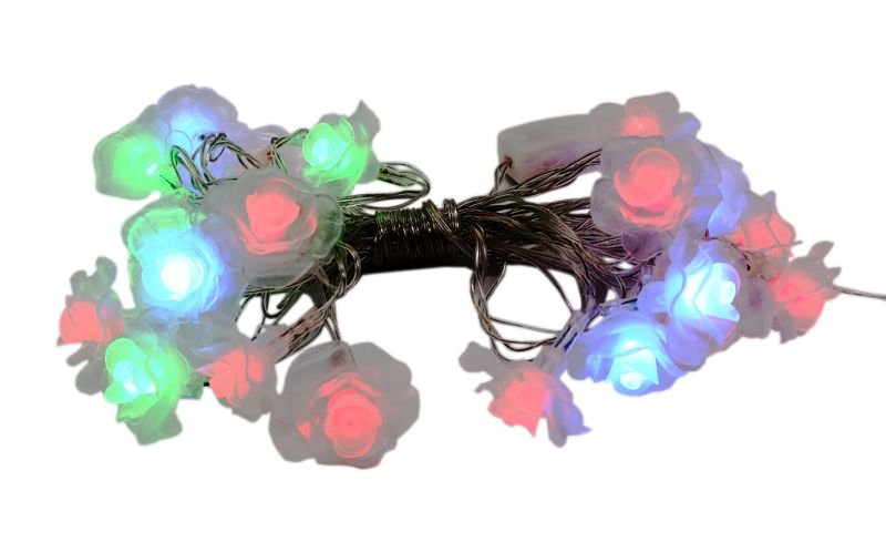 Beautiful Multi Coloured Rose LED Fairy Lights