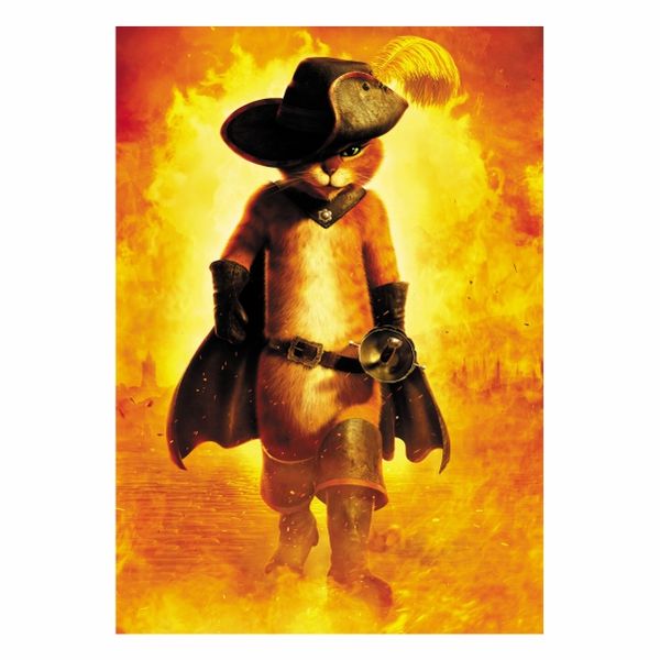 Puss in Boots Yellow - A1 Poster