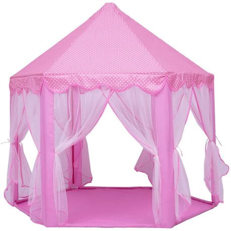 Princess Tent, Girls Large Hexagon Playhouse, Kids Castle, Girls Play Tent Image