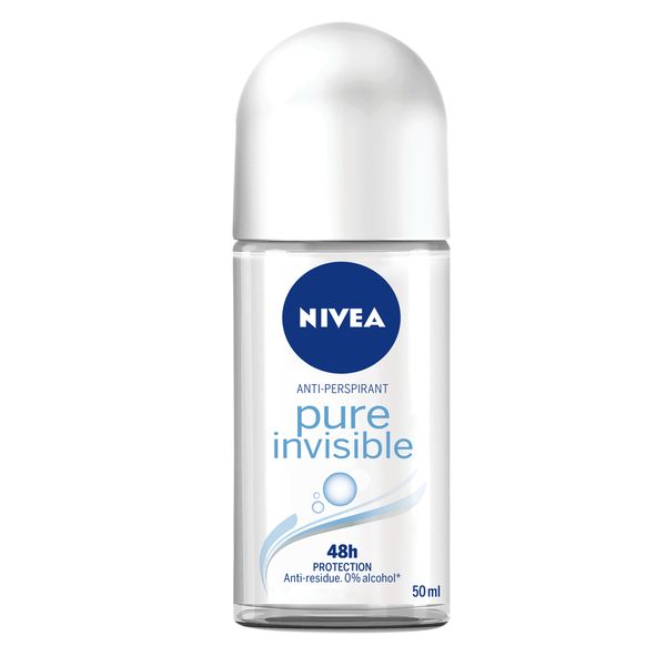 NIVEA Pure Invisible Anti-perspirant Roll-on Deodorant, 50ml