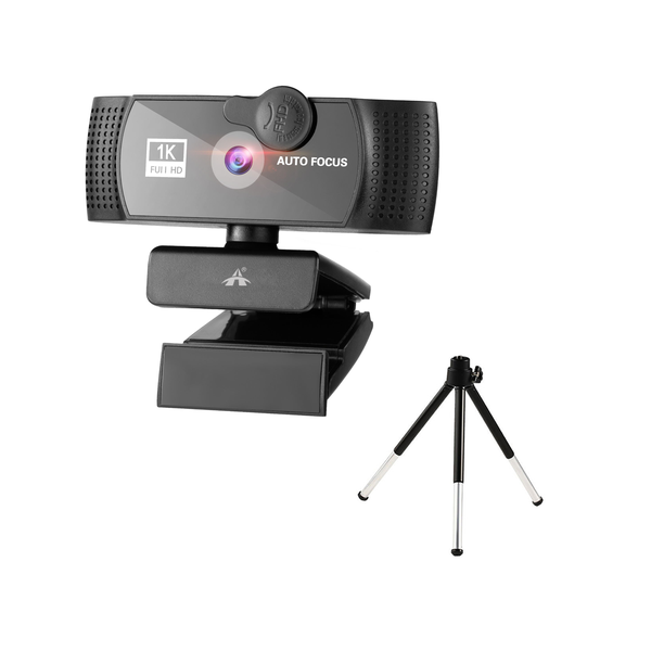ALANES 1K Full HD USB Webcam Auto Focus Web Camera With Microphone