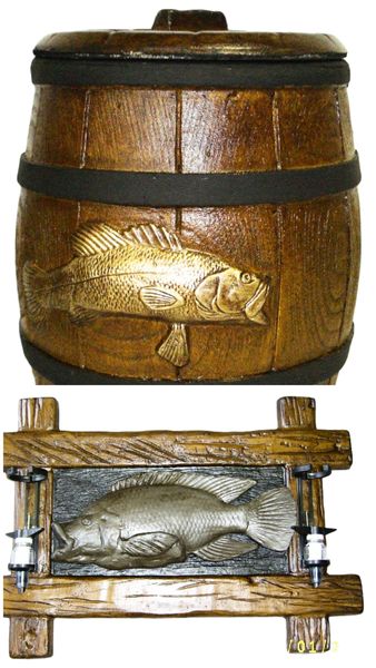 Fish Combo - Ice Bucket and 2 Optic Liquor Dispenser