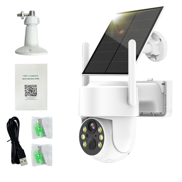 WIFI Outdoor Home Security Cameras with 2.5K Solar Panel 8MP AUREY