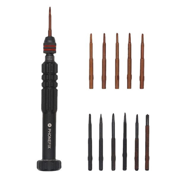 12-in-1 Phone Repair Kit Aluminum Screwdriver with Bits Tri-Wing/Pentalobe