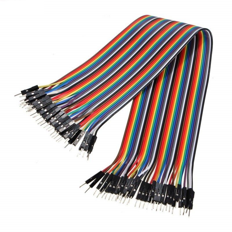 HKD Ribbon Jumper Cable - 40 Way, Male-to-Male, 30cm