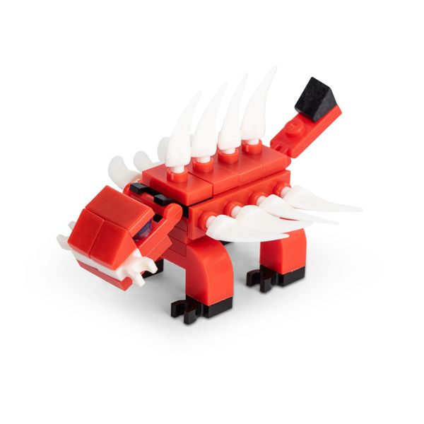 Mixed Building Blocks - Dinosaurs - 106 Pieces - 3 Pack