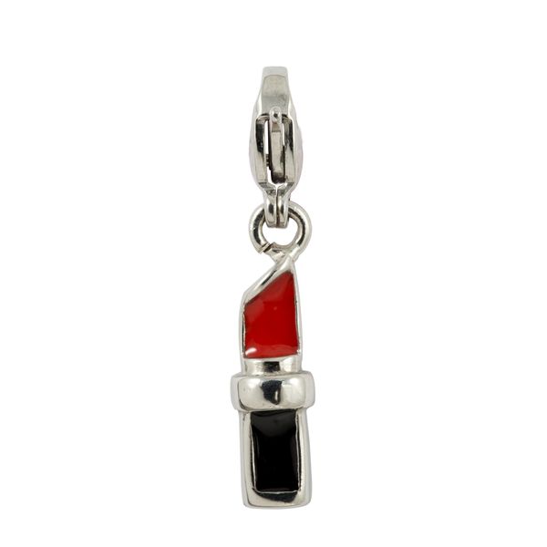 Bad Girl Lipstick Charm - Red &amp; Black