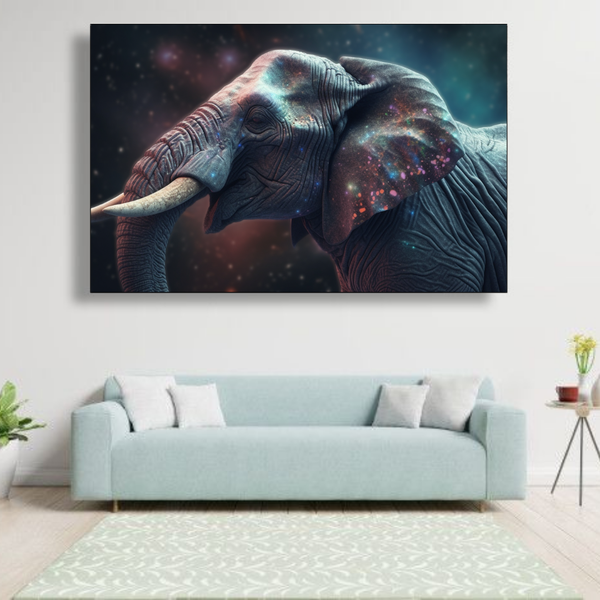 Canvas Wall Art - Enormous Lion Abstract - IM0009