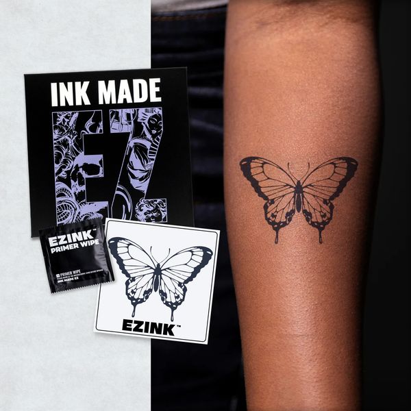 EZINK Flutter Butterfly Temporary Tattoo | Lasts 1-2 Weeks